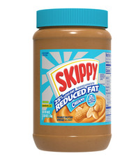 SKIPPY Reduced Fat Creamy Peanut Butter Spread, Shelf-Stable, 40 oz Plastic Jar
