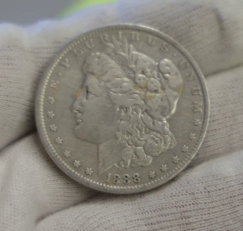1888 O US Morgan Silver Dollar $1  VF (Cleaned)