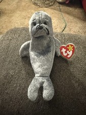 Ty Beanie Babie 7 inch Slippery the Seal Toy