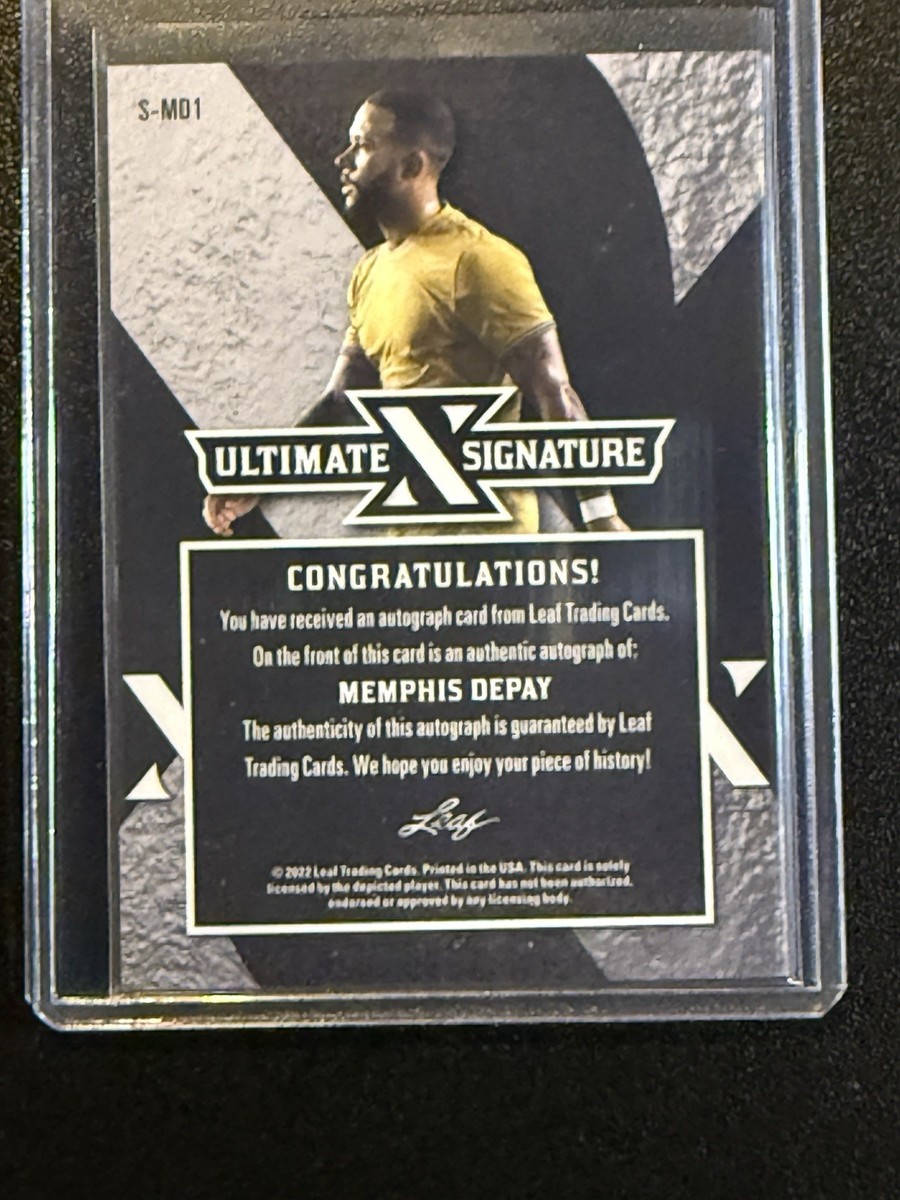 【希少】Leaf2022Signature Seriesメンフィス・デパイ Memphis Depay - 2022 Leaf Ultimate Soccer Autograph #4/7 | eBay