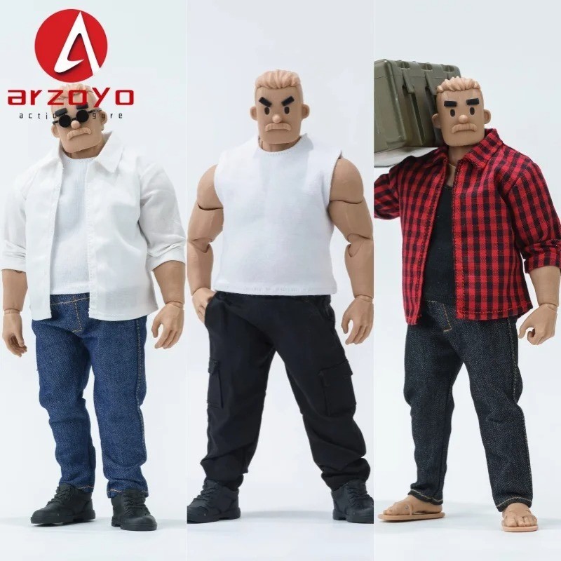 1:12 T-shirt Shirt Vest Pants Jeans Clothes Model Fit 6"NT-03 Male Action Figure