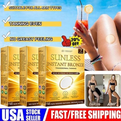 Sunless Natural Glow Tanning Microdarts Patch Enhances Natural Tan 2026 New