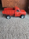 Vintage Tonka Orange Dump Truck #13190 1970's Pressed Steel White Interior Seats