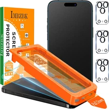iPhone 17 Pro Max 3-Pack Matte Screen Protectors +3 Camera Lens Tempered Glass