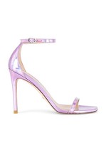 New Stuart Weitzman Nudist Curve 100 Strappy Heel 9.5 M Shoes in Amatista