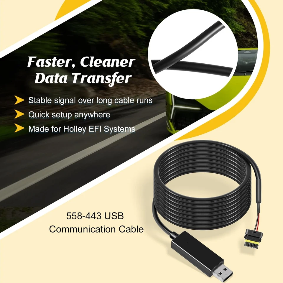 558 443 para Holley EFI Sniper EFI Terminator X Can a USB Cable de comunicación Foto 4 de 4
