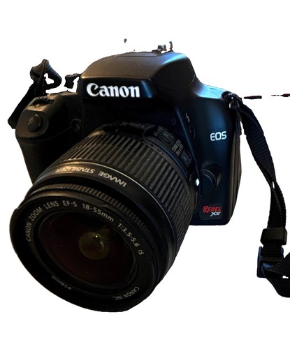 Canon EOS Rebel XS 10.1MP Digital SLR w/ EF-S 18-55mm IS Lens Black DS126191