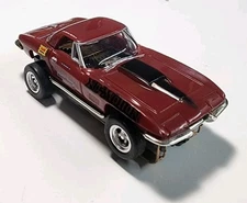 Model Motoring Burgundy '67 Chevy Corvette Stingray KO-Motion HO Slot Car HTF