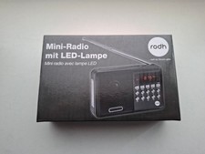 RODH MINI RADIO MIT LED LAMPE - FÜR CAMPING - SCHWARZ - 902.771 - NEU & OVP!