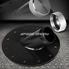 FUEL CELL GAS TANK 45 DEGREE 1.5" REMOTE FAST FILL 2.75" FILLER NECK+CAP BLACK