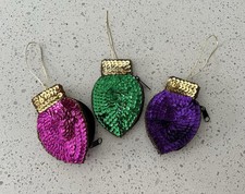 Christmas Sequin Baubles With Zip