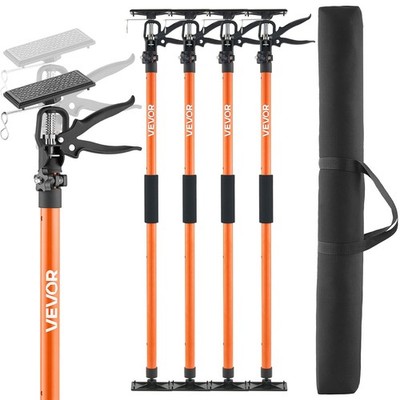 [New]Cabinet Jack Support Pole,4-Pack,45.7-114.2 Inch Steel Telescopic Quick Sup