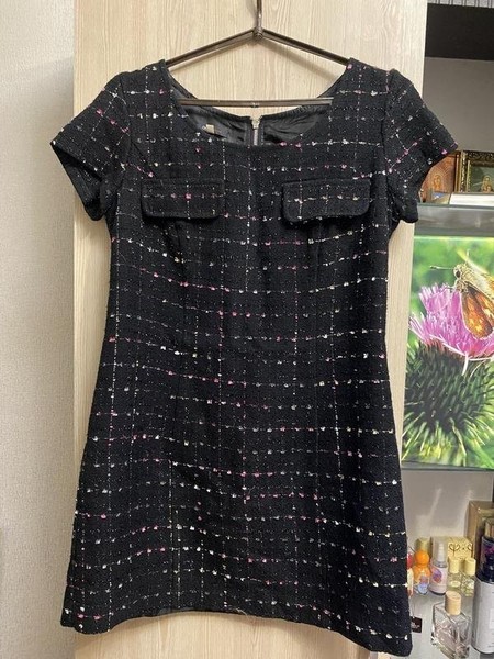 Women & Other Stories Dress Black Acrylic 36 / S /