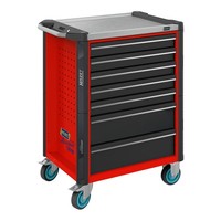 Hazet Werkstattwagen Assistent 179NX-7-RAL3020 Schubladen Flach: 5 X
