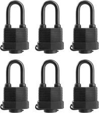 Waterproof Padlocks Keyed Alike for Outdoor Use, Covered Heavy Duty Laminated St