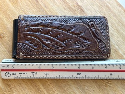 RRL Double R L Carved Leather Money Clip Ralph Lauren | eBay