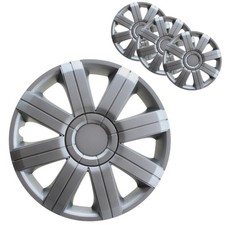 4 Stück Radkappen 15 Zoll Radzierblenden in Silber Radblenden Universal