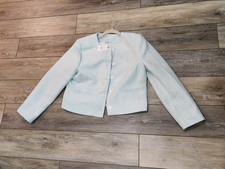 J.Crew Light Blue Textured Tweed Blazer Size 8 Petite New With Tags