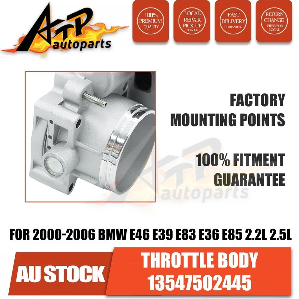 Throttle Body Assembly 13547502445 NEW For BMW X3 E83 2.5L M54 B25 SAV 2004-2006 - image 3 of 4