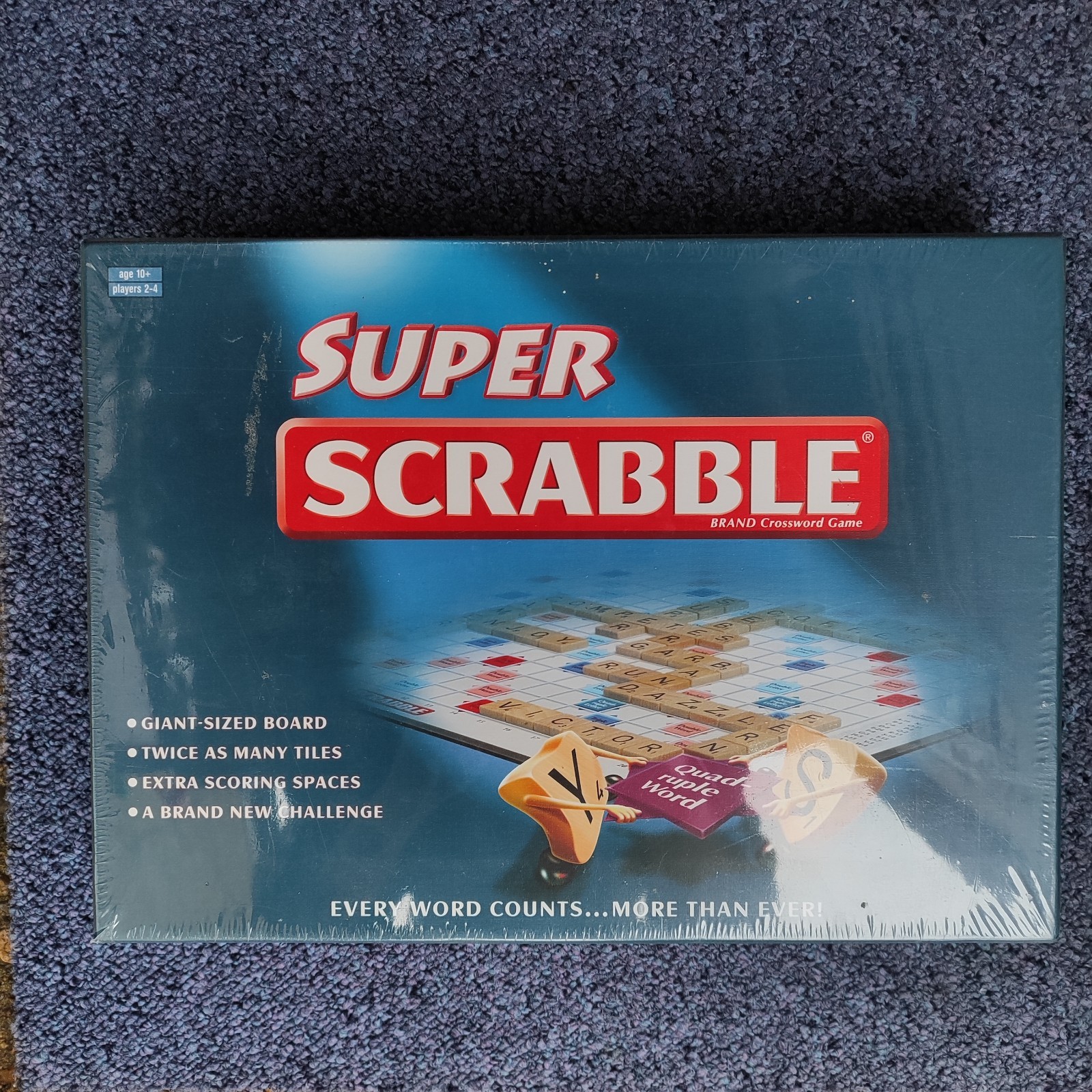 Super Scrabble Board Game NEW & SEALED 2006 Giant Board 200 Tiles - Free P&P