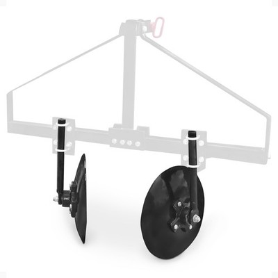 Field Tuff 43 Inch Disc Cultivator Garden Bedder and Hiller For 3 Point Tractor