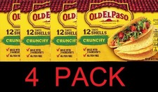 Old El Paso Original 12 Crunchy Taco Shells 4.6 Oz Box - 4 Pack