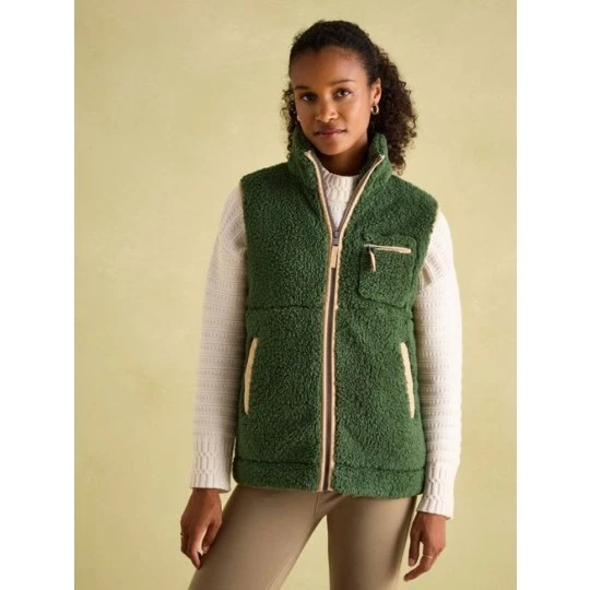 Joules Mallory Green Fleece Gilet - Sizes 10 & 14 - BNWT - Was £59.95 - Image 2 of 4
