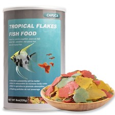 High Protein Tropical Fish Flakes with Krill  Spirulina for Betta, Guppies,