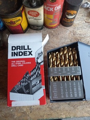 Huot 29PC DRILL BIT SET IN HUOT BOX FRACTIONAL 1/16''-1/2'' BY 64THS  TIN-29