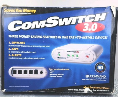 ComSwitch CS3.0 Telephone Line Sharing System/Fax Switch