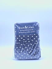 VINTAGE RALPH LAUREN WHITMAN DOT BLACK PAIR OF Standard PILLOWCASES 20x26 INCHES
