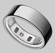 Oura Ring Gen 4 Brushed Silver, Size 10, Smart Ring with Charger