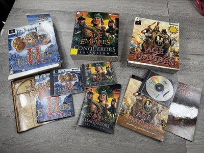 Age of Empires II The Age Of Kings Conquerors Gold Box with Manual LOT OF 3