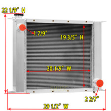 Aluminum 4Row Radiator For Case IH International Skid-Steer Loader 40XT 386919A2