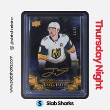 2024 UPPER DECK THE CUP #EB-42 JACK EICHEL EXQUISITE COLLECTION BLACK AUTO 25/25