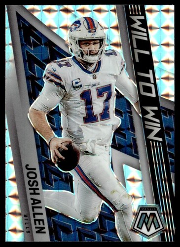 2022 Mosaic Silver Will to Win Josh Allen Buffalo Bills #WW-4 - Picture 1 of 2