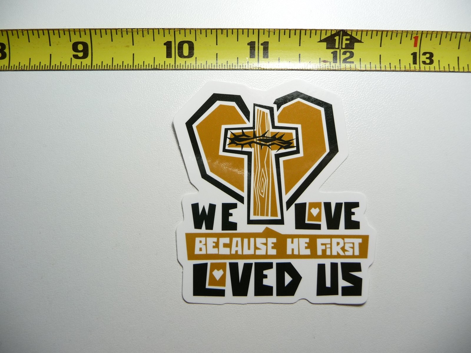 Loved by God First Cross Heart Christian Faith Religion Belief