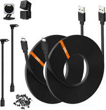 2-Pack 20ft Power Extension Cable Compatible with Wyze Cam v4,Wyze Cam Pan v3...