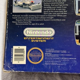 Gyromite⭐️NICE Complete CIB Big Box⭐️Nintendo NES Original RARE Rob Robot Bundle
