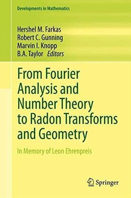 From Fourier Analysis and Number Theory to Radon Transforms and Buch Springer