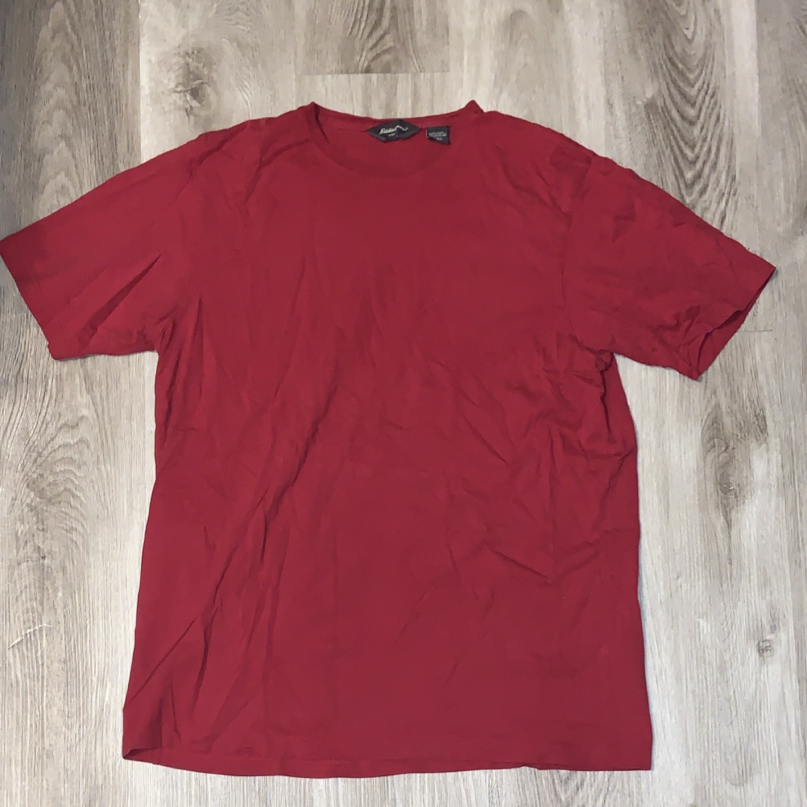 Eddie Bauer Red Cotton Knit Short Sleeve Crew Neck T-Shirt XL Men's Tall