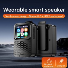 V9 Magnetic Clip Smart Speaker, HIFI Portable Outdoor Waterproof Music Player