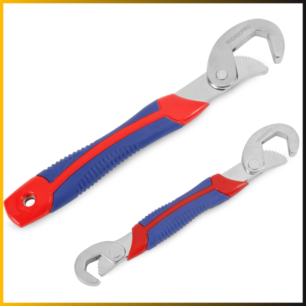 Workpro Universal Verstellbarer SchraubenschlüSsel 9-32Mm 2-Teilig Set Rot, Cr-V-image