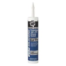 Dap Waterproof Silicone Sealant, 10.3 oz, White, Temp Range -45 to 475 Degrees F