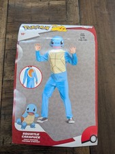 Pokemon Squirtle Classic Child Unisex Jumpsuit with Mask M 7/8 NEW