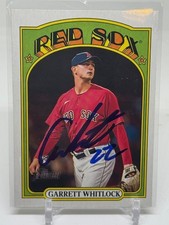 2021 Topps Heritage RC Garrett Whitlock SIGNED #518 Boston Red Sox