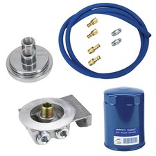 Remote Oil Filter Relocation Kit Horizontal Fits Small Block Chevy Remote Oil Filter Relocation Kit Horizontal Fits Small Block Chevy