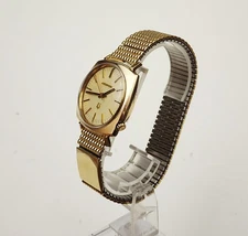 Men's Vintage 1971 Gold Plated TUNING FORK Watch ACCUTRON Cal.2180
