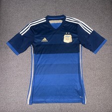 Adidas Argentina National Team Blue 2014 Away Stadium Jersey Men’s Size Medium M