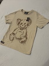 Super Massive Art Series Teddy Bear Graphic T Shirt Mens XL Beige Streetwear